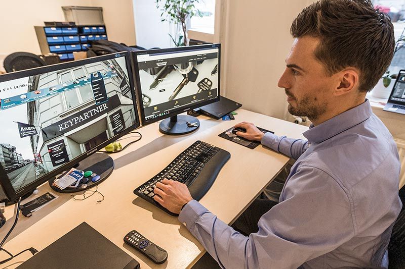 Outdoor video surveillance throughout Copenhagen