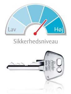 6-pin key with better security level for front door lock