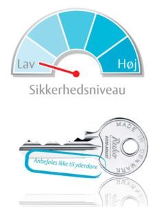 5-pin key with low security level